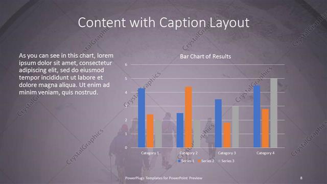 Content with Caption presentation slide layout