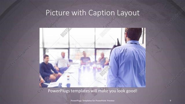 Picture with Caption presentation slide layout