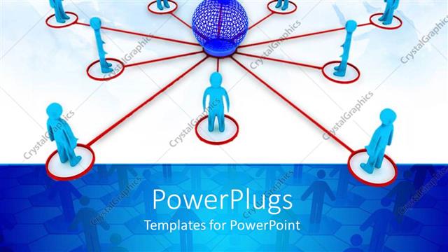  Presentation with networking - A group of people connected to each other with the help of networking