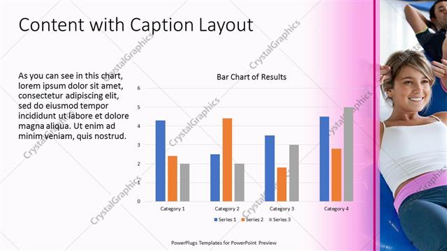 Content with Caption presentation slide layout