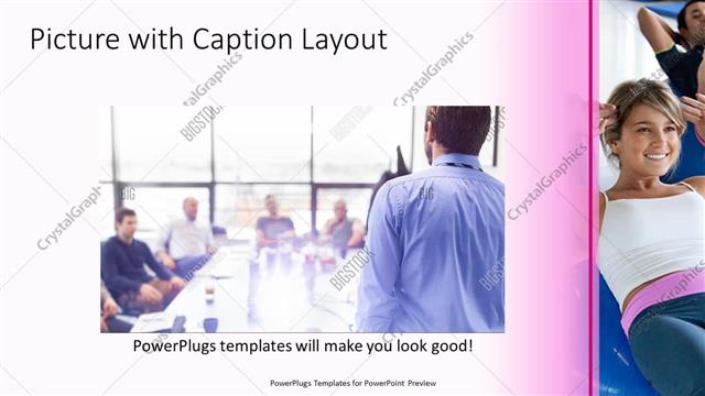 Picture with Caption presentation slide layout