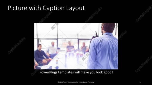 Picture with Caption presentation slide layout