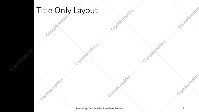 Title Only presentation slide layout