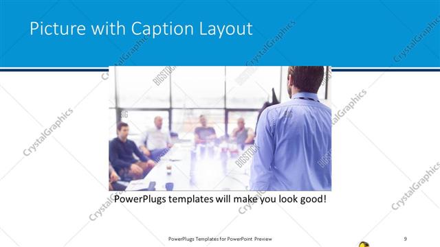Picture with Caption presentation slide layout