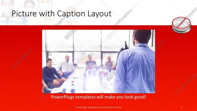 Picture with Caption presentation slide layout