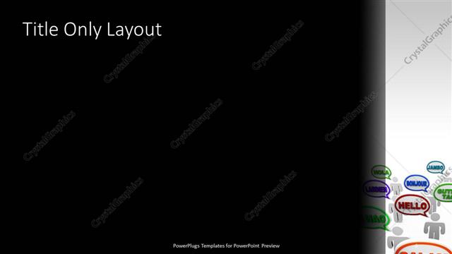 Title Only presentation slide layout