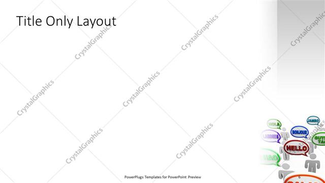 Title Only presentation slide layout