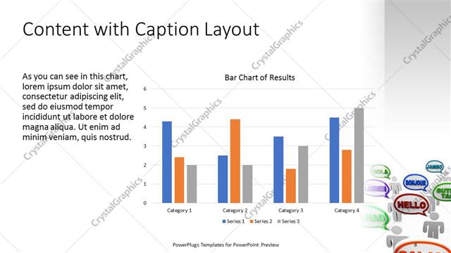 Content with Caption presentation slide layout