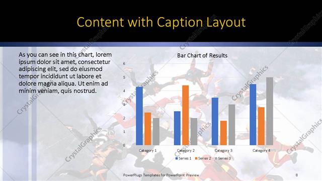 Content with Caption presentation slide layout