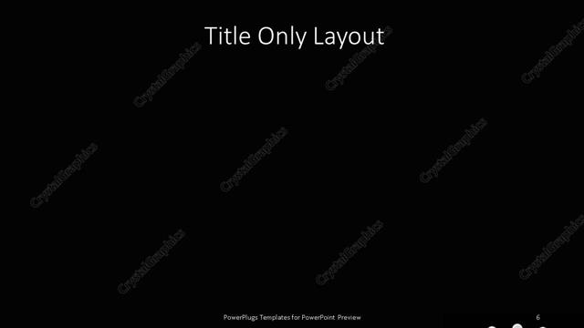 Title Only presentation slide layout