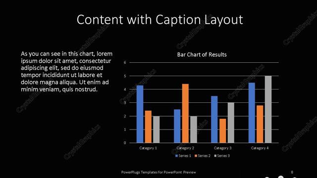 Content with Caption presentation slide layout