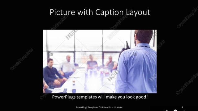 Picture with Caption presentation slide layout