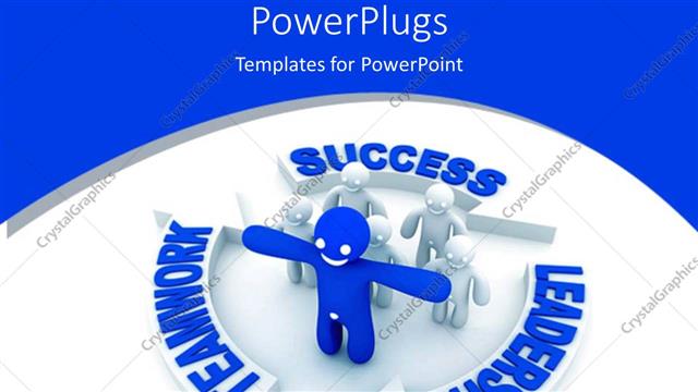  Presentation with success business - A group of people with success leadership and teamwork around it