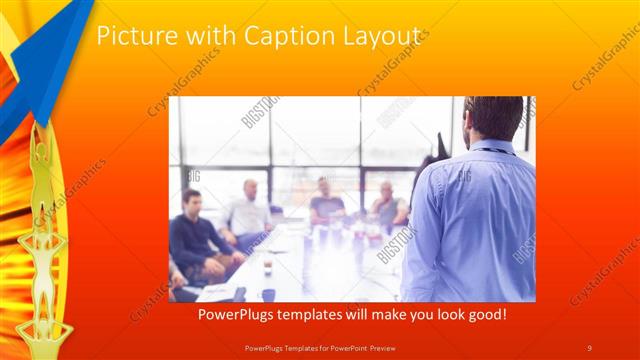 Picture with Caption presentation slide layout