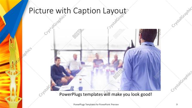 Picture with Caption presentation slide layout