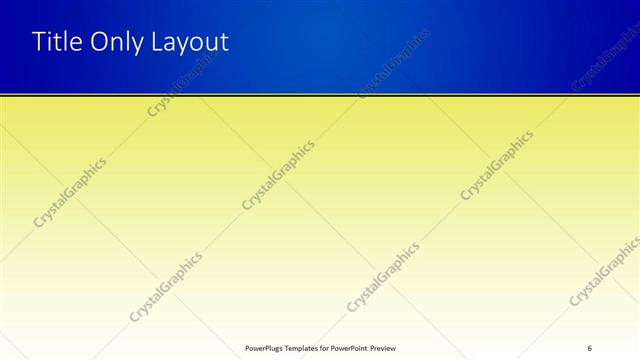 Title Only presentation slide layout