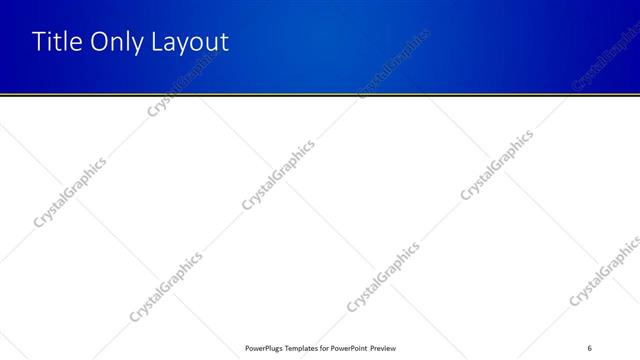 Title Only presentation slide layout