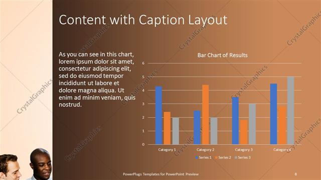 Content with Caption presentation slide layout