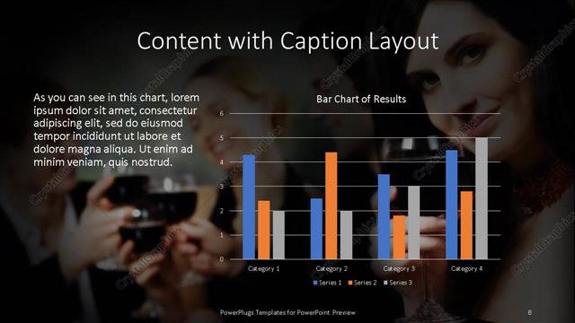 Content with Caption presentation slide layout