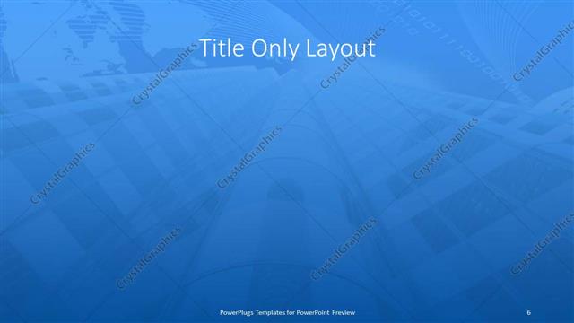 Title Only presentation slide layout