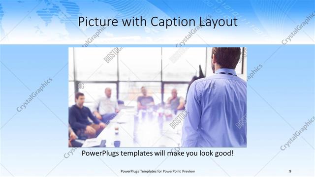 Picture with Caption presentation slide layout