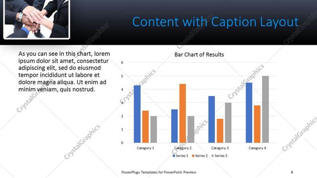 Content with Caption presentation slide layout