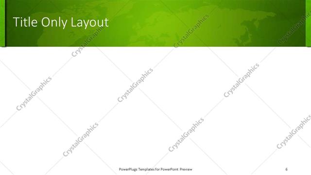 Title Only presentation slide layout