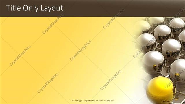 Title Only presentation slide layout