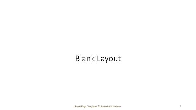 Blank presentation slide layout