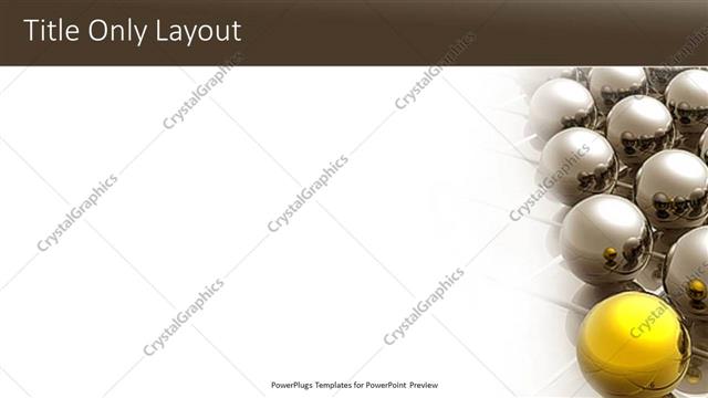 Title Only presentation slide layout