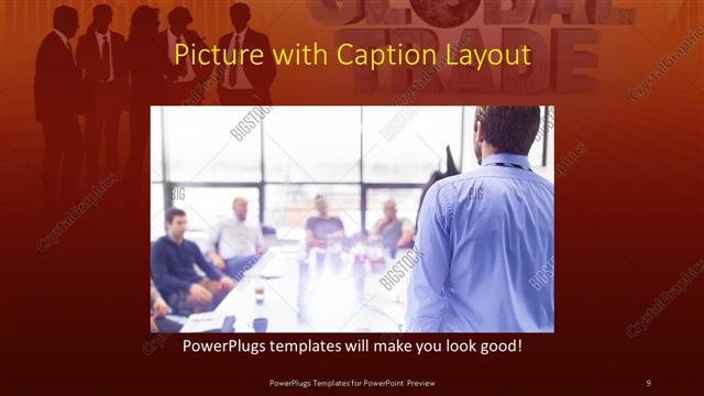Picture with Caption presentation slide layout