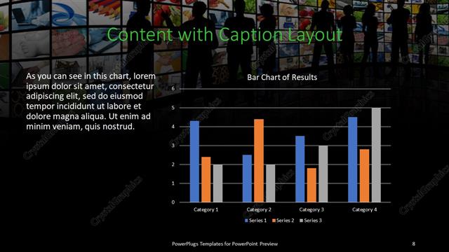 Content with Caption presentation slide layout