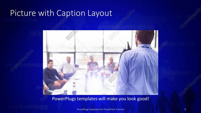 Picture with Caption presentation slide layout