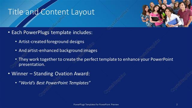 Title and Content presentation slide layout