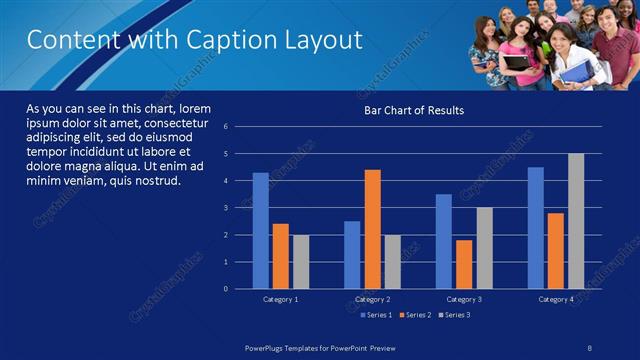Content with Caption presentation slide layout