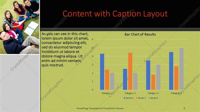 Content with Caption presentation slide layout