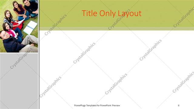 Title Only presentation slide layout