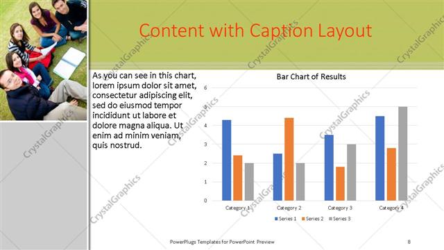Content with Caption presentation slide layout