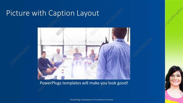 Picture with Caption presentation slide layout