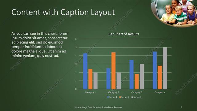 Content with Caption presentation slide layout