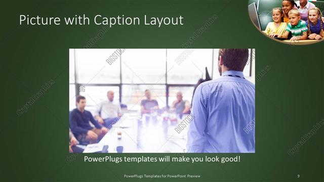 Picture with Caption presentation slide layout