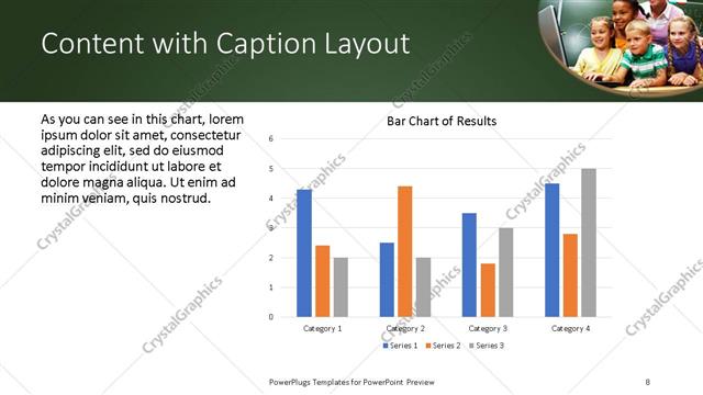 Content with Caption presentation slide layout