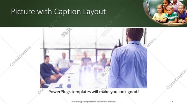 Picture with Caption presentation slide layout