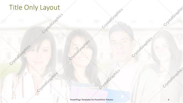 Title Only presentation slide layout