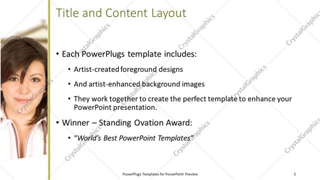 Title and Content presentation slide layout