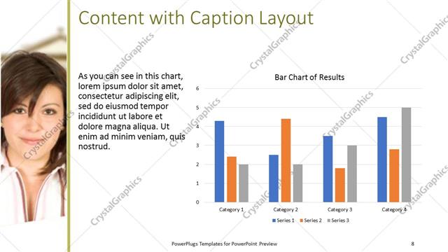 Content with Caption presentation slide layout