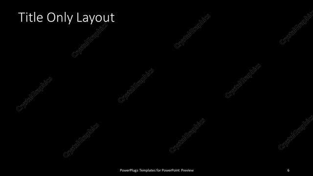 Title Only presentation slide layout