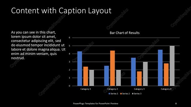 Content with Caption presentation slide layout