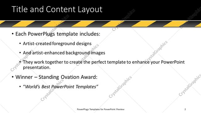 Title and Content presentation slide layout