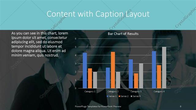 Content with Caption presentation slide layout